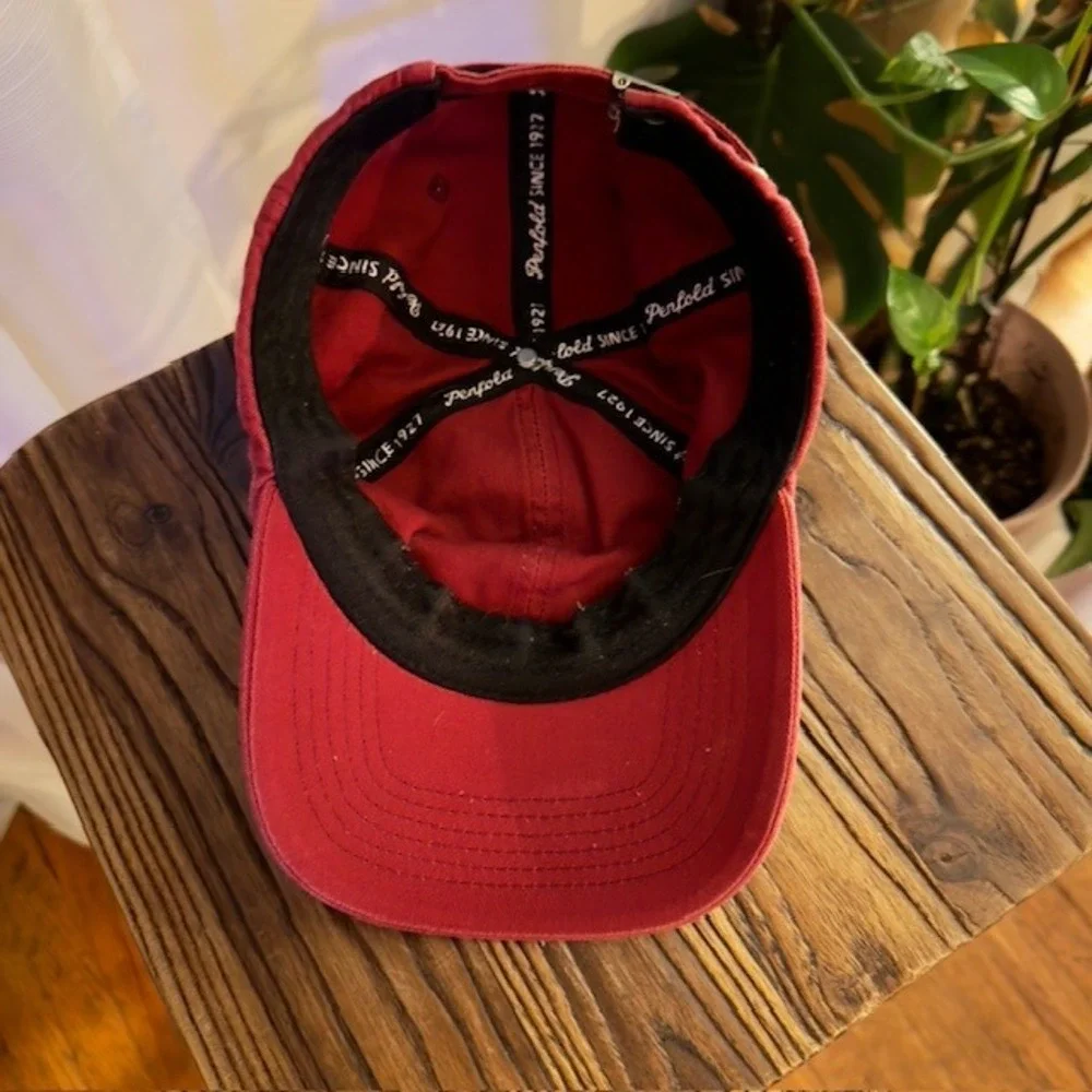 Penfold Maroon Red Baseball Cap Golf Hat Adjustable‎ Strapback Mens